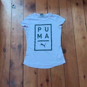 Pink puma tee shirt